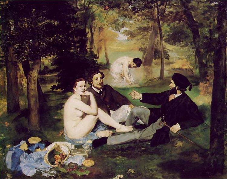 Edouard Manet The Luncheon on the Grass Norge oil painting art